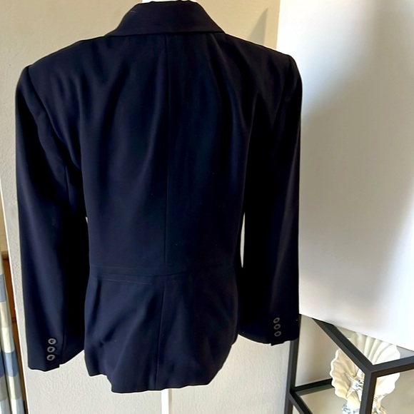Jones New York NWOT Women’s Black Elegant Long Sleeve Wool Blazer Size 8. - Picture 4 of 16